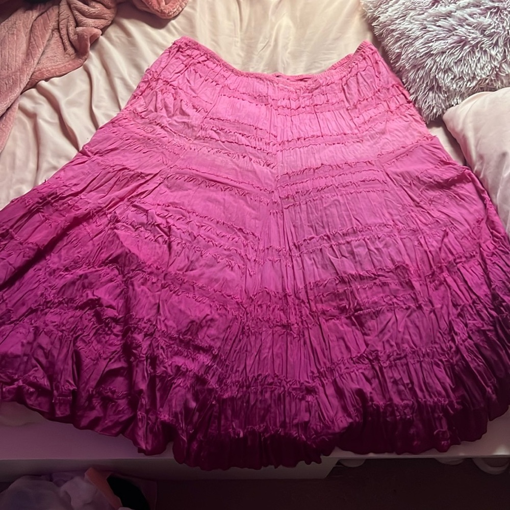 XL Pink ombré fairy tale long skirt